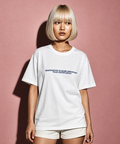 rehacer(レアセル)の「rehacer TEE : Cubism Genius TEE / キュビズム ジニアス T-shirt(Tシャツ/カットソー・メンズ・ブラック/パープル/ホワイト・X-LARGE/LARGE/MEDIUM/SMALL)」の2枚目の写真