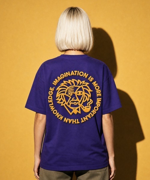 rehacer(レアセル)の「rehacer TEE : Cubism Genius TEE / キュビズム ジニアス T-shirt(Tシャツ/カットソー・メンズ・ブラック/パープル/ホワイト・X-LARGE/LARGE/MEDIUM/SMALL)」の9枚目の写真