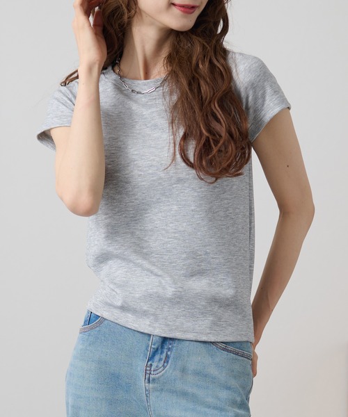 DAYRA(デイラ)の「ソリッドカラー クルーネック ラグラン 半袖 トップス(Tシャツ/カットソー・レディース・ライトグレー/ダークグレー/ホワイト/ブラック・FREE)」の18枚目の写真