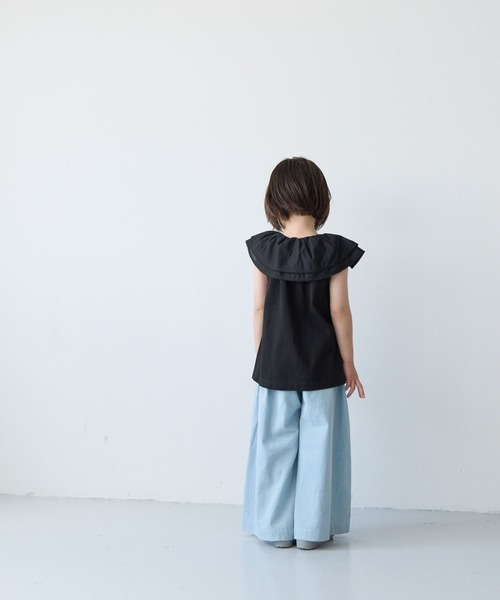 LOWRYS FARM(ローリーズファーム)の「カットBIGカラーノースリーブ 1042848(Tシャツ/カットソー・キッズ・レッド/オフホワイト/ブラック・110cm/120cm/130cm/140cm/150cm)」の11枚目の写真