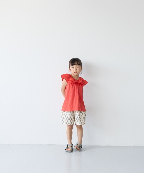 LOWRYS FARM(ローリーズファーム)の「カットBIGカラーノースリーブ 1042848(Tシャツ/カットソー・キッズ・レッド/オフホワイト/ブラック・110cm/120cm/130cm/140cm/150cm)」の14枚目の写真