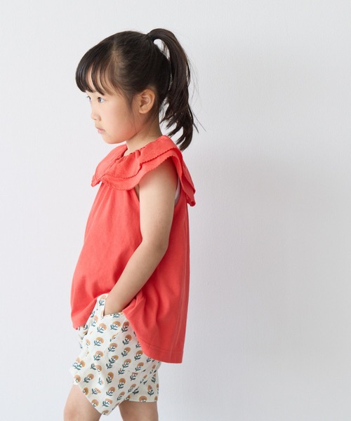 LOWRYS FARM(ローリーズファーム)の「カットBIGカラーノースリーブ 1042848(Tシャツ/カットソー・キッズ・レッド/オフホワイト/ブラック・110cm/120cm/130cm/140cm/150cm)」の17枚目の写真