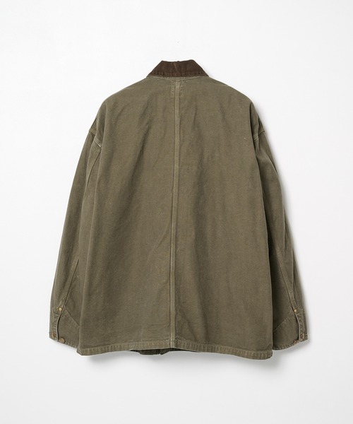 orSlow(オアスロウ)の「【orSlow】RELAX FIT OXFORD COVERALL(ミリタリージャケット・メンズ・ダークグリーン・S/M/L)」の2枚目の写真