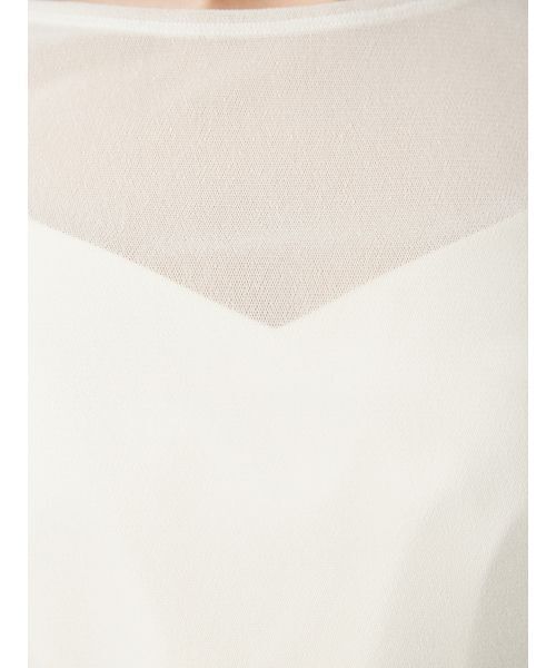 FRAY I.D（フレイアイディー）の「【ウォッシャブル】フロッキーチュールベーシックトップス（Tシャツ/カットソー・レディース・バーガンディー/ホワイト/ライトブルー/ブラック・F）」の16枚目の写真