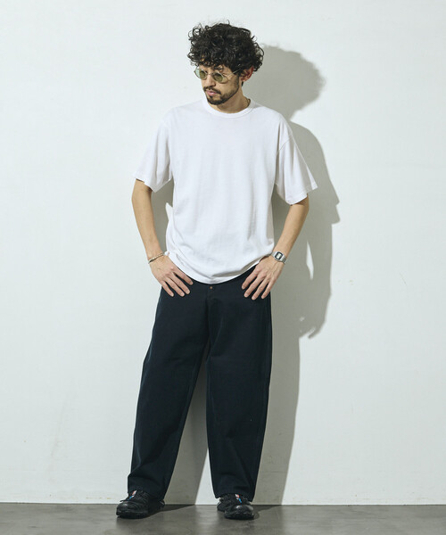Lee(リー)の「Lee/リー ×Firsthand 別注 OVERDYE COWBOY PANTS /オーバーダイ カウボーイ デニムパンツ(デニムパンツ・メンズ・チャコールグレー・MEDIUM/SMALL/X-LARGE/LARGE)」の6枚目の写真