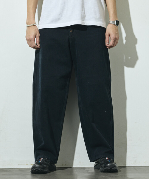 Lee(リー)の「Lee/リー ×Firsthand 別注 OVERDYE COWBOY PANTS /オーバーダイ カウボーイ デニムパンツ(デニムパンツ・メンズ・チャコールグレー・MEDIUM/SMALL/X-LARGE/LARGE)」の8枚目の写真