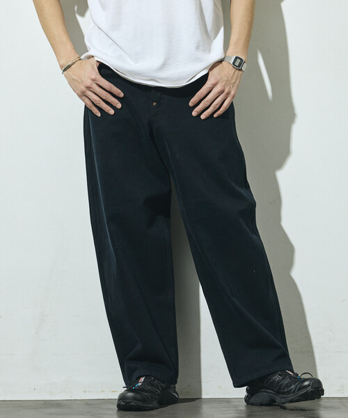 Lee(リー)の「Lee/リー ×Firsthand 別注 OVERDYE COWBOY PANTS /オーバーダイ カウボーイ デニムパンツ(デニムパンツ・メンズ・チャコールグレー・MEDIUM/SMALL/X-LARGE/LARGE)」の9枚目の写真