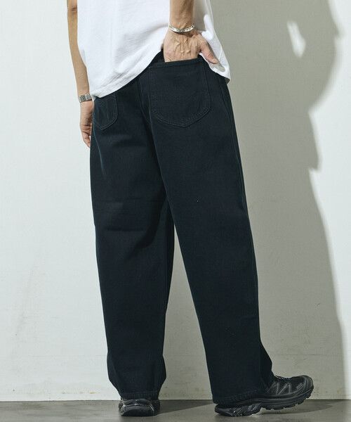 Lee(リー)の「Lee/リー ×Firsthand 別注 OVERDYE COWBOY PANTS /オーバーダイ カウボーイ デニムパンツ(デニムパンツ・メンズ・チャコールグレー・MEDIUM/SMALL/X-LARGE/LARGE)」の12枚目の写真