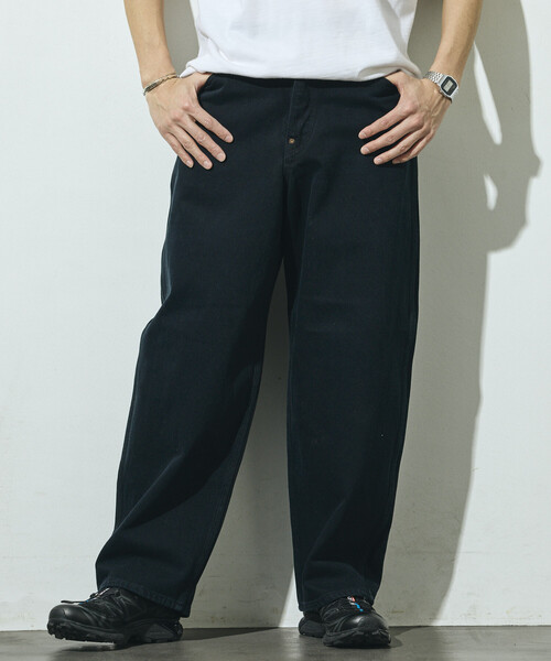 Lee(リー)の「Lee/リー ×Firsthand 別注 OVERDYE COWBOY PANTS /オーバーダイ カウボーイ デニムパンツ(デニムパンツ・メンズ・チャコールグレー・MEDIUM/SMALL/X-LARGE/LARGE)」の13枚目の写真