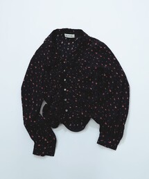 プリント シャーリング シャツ