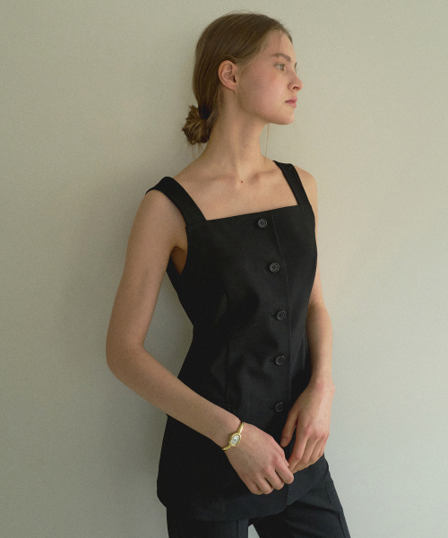 OCTETTE(オテット)の「BUSTIER JACKET-BLACK(Tシャツ/カットソー・レディース・ブラック・SMALL)」の4枚目の写真