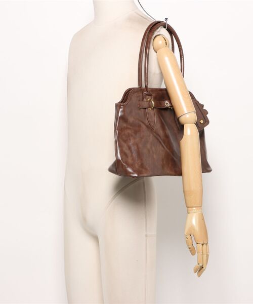 Burner(バーナー)の「【Leathen Leather(レーセンレザー)】ショルダーバッグ lea-bag-6-32(ショルダーバッグ・レディース・ブラウン/ブラック・FREE)」の6枚目の写真