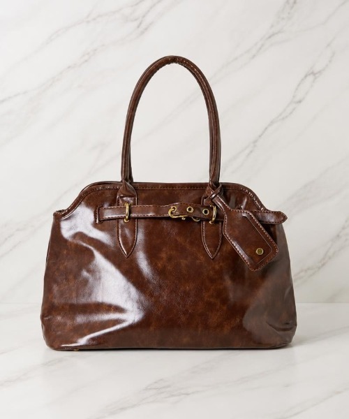Burner(バーナー)の「【Leathen Leather(レーセンレザー)】ショルダーバッグ lea-bag-6-32(ショルダーバッグ・レディース・ブラウン/ブラック・FREE)」の2枚目の写真