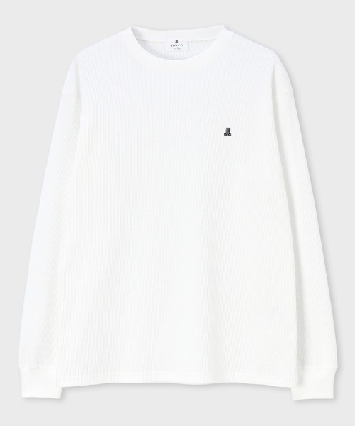 LANVIN en Bleu（ランバンオンブルー）の「T/C ワッフル  ロンT（Tシャツ/カットソー・メンズ・ブラック/ホワイト・46/48/50/52）」の9枚目の写真