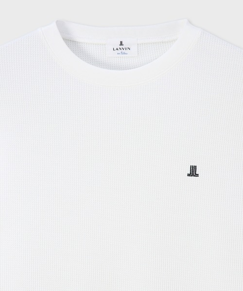 LANVIN en Bleu（ランバンオンブルー）の「T/C ワッフル  ロンT（Tシャツ/カットソー・メンズ・ブラック/ホワイト・46/48/50/52）」の11枚目の写真