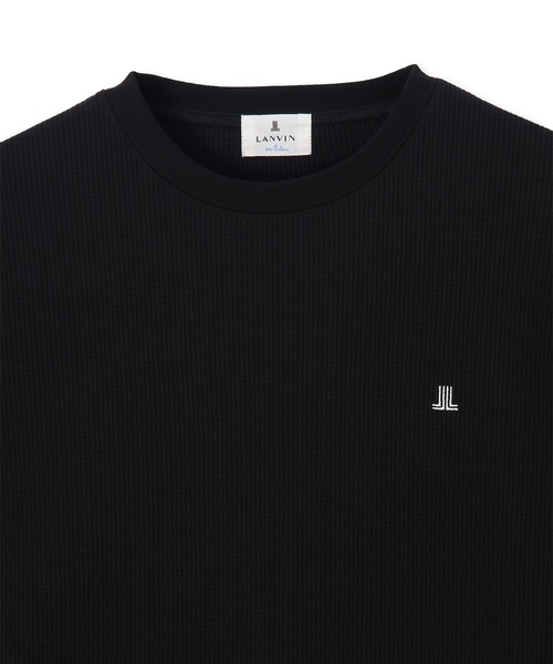 LANVIN en Bleu（ランバンオンブルー）の「T/C ワッフル  ロンT（Tシャツ/カットソー・メンズ・ブラック/ホワイト・46/48/50/52）」の12枚目の写真