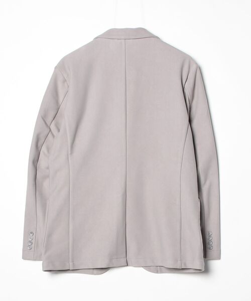 TETE HOMME(テットオム)の「ストレッチボンディングニットジャケット / ウォッシャブル / セットアップ対応(テーラードジャケット・メンズ・チャコールグレー/ライトグレー・LARGE/MEDIUM)」の14枚目の写真