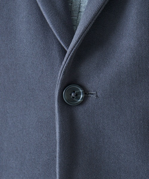 TETE HOMME(テットオム)の「ストレッチボンディングニットジャケット / ウォッシャブル / セットアップ対応(テーラードジャケット・メンズ・チャコールグレー/ライトグレー・LARGE/MEDIUM)」の8枚目の写真