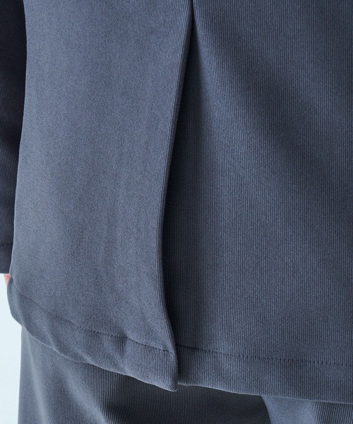 TETE HOMME(テットオム)の「ストレッチボンディングニットジャケット / ウォッシャブル / セットアップ対応(テーラードジャケット・メンズ・チャコールグレー/ライトグレー・LARGE/MEDIUM)」の11枚目の写真