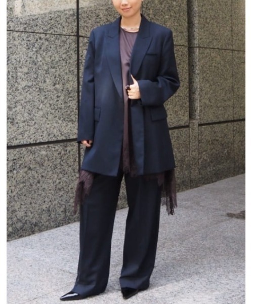 ADORE（アドーア）の「◆ウーステッドツイルパンツ（その他パンツ・レディース・ネイビー・36/38）」の14枚目の写真