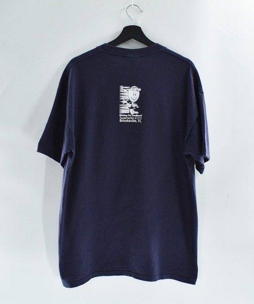 JERZEES(ジャージーズ)の「【USED】90’s JERZEES Walmart 企業ロゴ Tシャツ(Tシャツ/カットソー・メンズ・ネイビー・LARGE)」の5枚目の写真