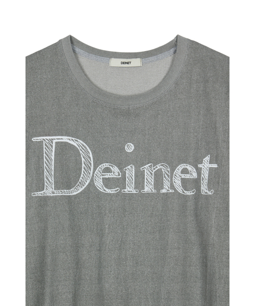 DEINET(ダイニット)の「DEINET LETTERING T-SHIRTS IN CHARCOAL(Tシャツ/カットソー・レディース・その他・FREE)」の4枚目の写真