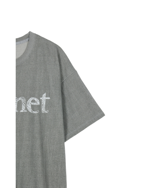 DEINET(ダイニット)の「DEINET LETTERING T-SHIRTS IN CHARCOAL(Tシャツ/カットソー・レディース・その他・FREE)」の5枚目の写真