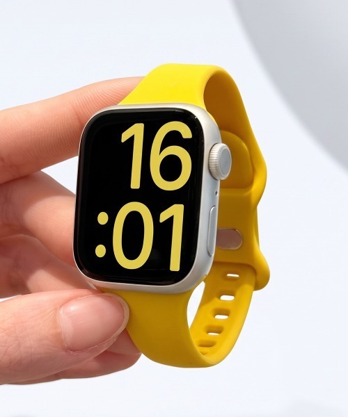 Fun & Daily（ファンアンドデイリー）の「Soft Silicon Narrow Apple Watch Band / アップルウォッチバンド（デジタル腕時計・レディース・ワインレッド/ベージュ/イエロー/ブラック/ホワイト・B/A）」の4枚目の写真