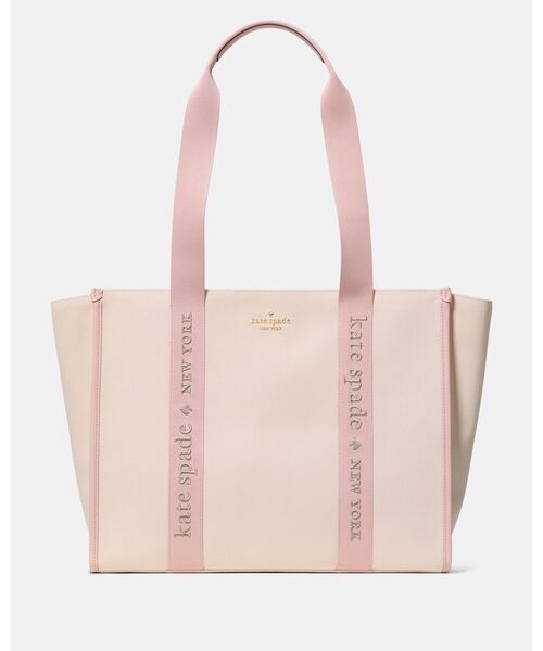 kate spade new york（ケイトスペード ニューヨーク）の「キップ キャンバス ラージ トート（トートバッグ・レディース・ピンク・ONESIZE）」の2枚目の写真