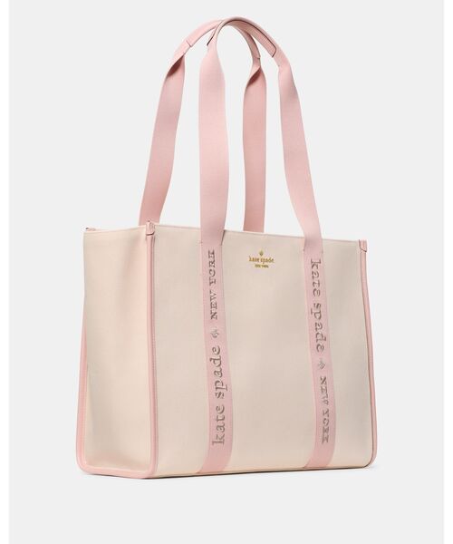 kate spade new york（ケイトスペード ニューヨーク）の「キップ キャンバス ラージ トート（トートバッグ・レディース・ピンク・ONESIZE）」の3枚目の写真