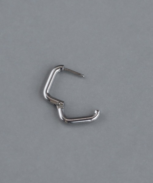 abaskdesign（アバスクデザイン）の「金属アレルギー対応　スクエアミニフープピアス（ピアス（両耳用）・レディース・ゴールド/シルバー・FREE）」の12枚目の写真