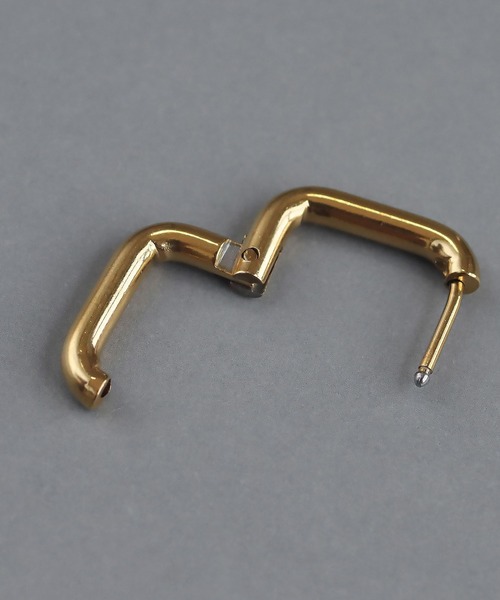 abaskdesign（アバスクデザイン）の「金属アレルギー対応　スクエアミニフープピアス（ピアス（両耳用）・レディース・ゴールド/シルバー・FREE）」の13枚目の写真