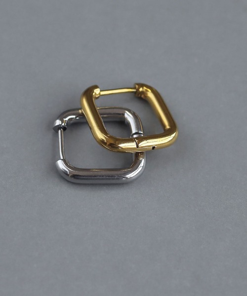 abaskdesign（アバスクデザイン）の「金属アレルギー対応　スクエアミニフープピアス（ピアス（両耳用）・レディース・ゴールド/シルバー・FREE）」の15枚目の写真