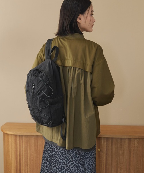 Doux archives(ドゥアルシーヴ)の「【名品】バックギャザーMA-1ミドルジャケット(MA-1・レディース・カーキ/ブラウン/ブラック・FREE)」の1枚目の写真