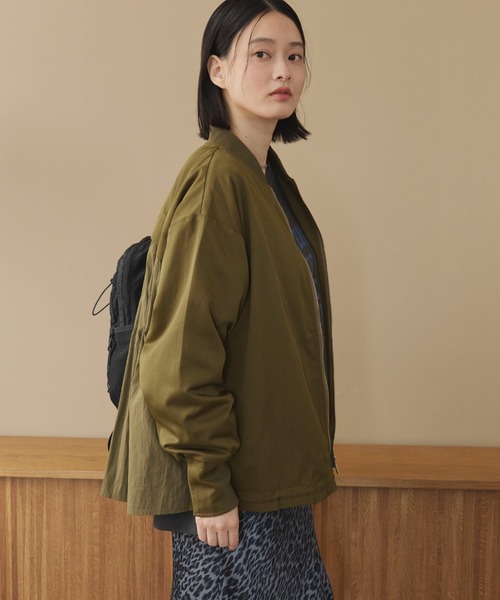 Doux archives(ドゥアルシーヴ)の「【名品】バックギャザーMA-1ミドルジャケット(MA-1・レディース・カーキ/ブラウン/ブラック・FREE)」の16枚目の写真