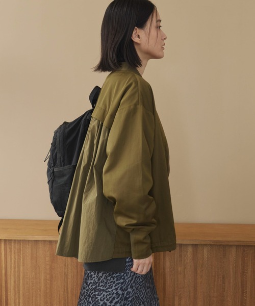 Doux archives(ドゥアルシーヴ)の「【名品】バックギャザーMA-1ミドルジャケット(MA-1・レディース・カーキ/ブラウン/ブラック・FREE)」の15枚目の写真