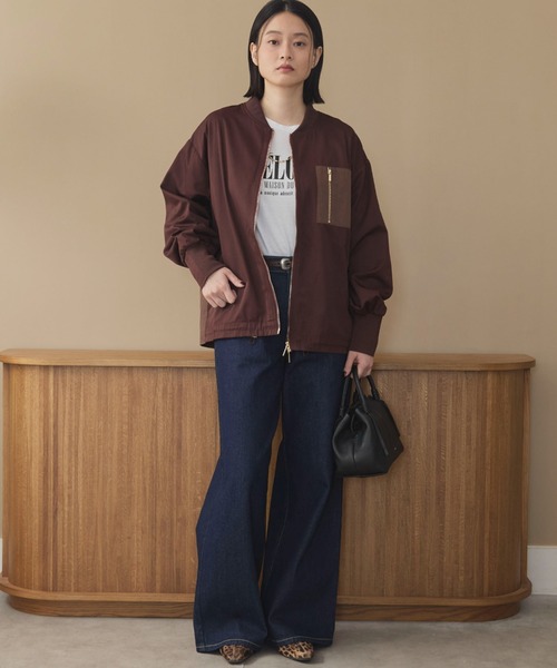 Doux archives(ドゥアルシーヴ)の「【名品】バックギャザーMA-1ミドルジャケット(MA-1・レディース・カーキ/ブラウン/ブラック・FREE)」の19枚目の写真