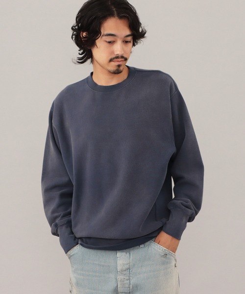 Lee(リー)の「Lee/VINTAGE SWEAT CROSS GRAIN / スウェット(スウェット・メンズ・グレー/ネイビー・MEDIUM/LARGE/X-LARGE/SMALL)」の1枚目の写真