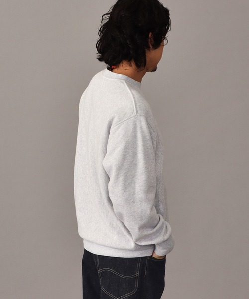 Lee(リー)の「Lee/VINTAGE SWEAT CROSS GRAIN / スウェット(スウェット・メンズ・グレー/ネイビー・MEDIUM/LARGE/X-LARGE/SMALL)」の7枚目の写真