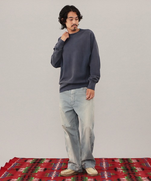 Lee(リー)の「Lee/VINTAGE SWEAT CROSS GRAIN / スウェット(スウェット・メンズ・グレー/ネイビー・MEDIUM/LARGE/X-LARGE/SMALL)」の19枚目の写真