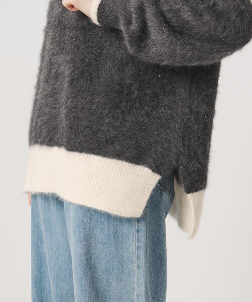 UNITED ARROWS(ユナイテッドアローズ)の「フォックスカシミヤ スパンコール Vネック ニット(ニット/セーター・レディース・ライトピンク/ダークグレー/その他2・FREE)」の20枚目の写真