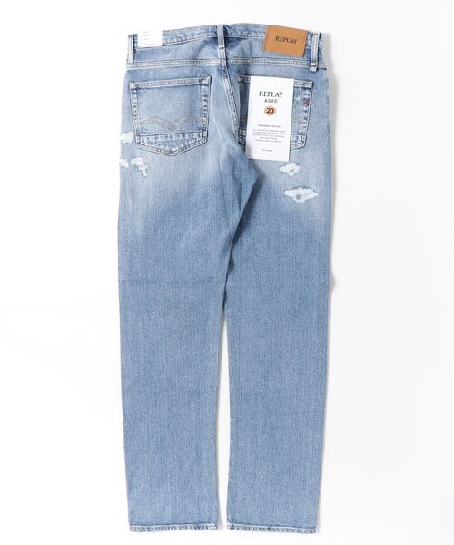 REPLAY(リプレイ)の「ストレートフィットAIDEEN Aged20 ストレッチデニム(デニムパンツ・メンズ・ライトブルー・W29xL32/W30xL32/W31xL32/W32xL32/W33xL32/W34xL32/W36xL32)」の8枚目の写真