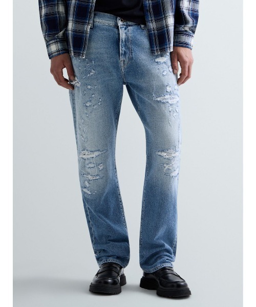 REPLAY(リプレイ)の「ストレートフィットAIDEEN Aged20 ストレッチデニム(デニムパンツ・メンズ・ライトブルー・W29xL32/W30xL32/W31xL32/W32xL32/W33xL32/W34xL32/W36xL32)」の1枚目の写真