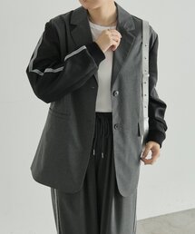 ear PAPILLONNER（イアパピヨネ）の「ジャージラインジャケット【SUM1 STYLE】（テーラードジャケット）」