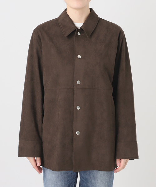 Spick & Span(スピックアンドスパン)の「《新色有り / 追加》フェイクスエードオープンカラージャケット(その他アウター・レディース・ブラウン/キャメル・38/36)」の13枚目の写真