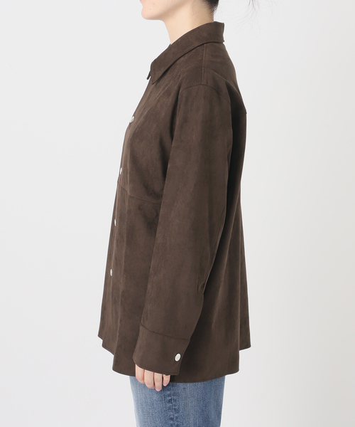 Spick & Span(スピックアンドスパン)の「《新色有り / 追加》フェイクスエードオープンカラージャケット(その他アウター・レディース・ブラウン/キャメル・38/36)」の14枚目の写真