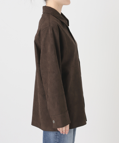 Spick & Span(スピックアンドスパン)の「《新色有り / 追加》フェイクスエードオープンカラージャケット(その他アウター・レディース・ブラウン/キャメル・38/36)」の16枚目の写真