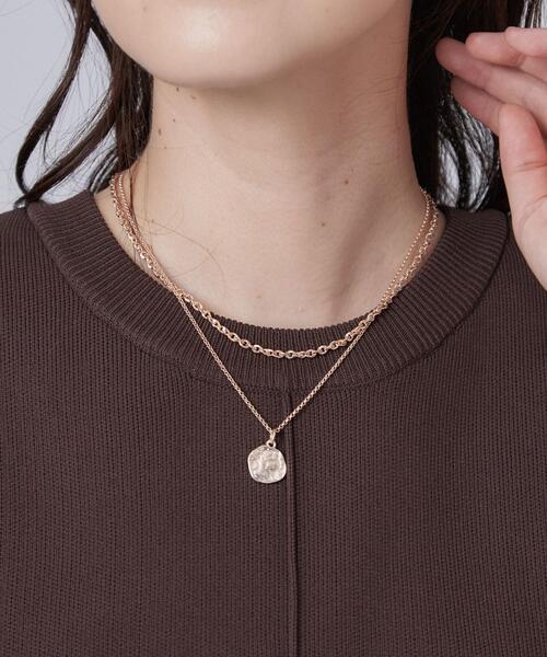 SHOO・LA・RUE(シューラルー)の「2連コインネックレス(ネックレス・レディース・ピンクゴールド/シルバー/ゴールド・00)」の4枚目の写真