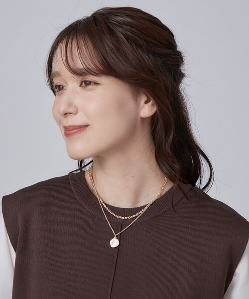 SHOO・LA・RUE(シューラルー)の「2連コインネックレス(ネックレス・レディース・ピンクゴールド/シルバー/ゴールド・00)」の8枚目の写真