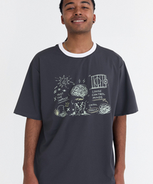 ルーズフィット メンタル NOISE Tシャツ AM1237 GY